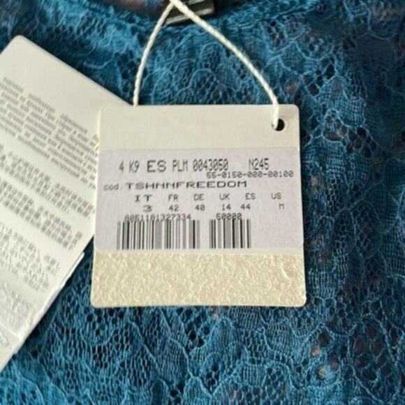 La Perla Blue Lace Short Sleeve Tee - Picture 4 of 7